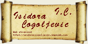 Isidora Cogoljević vizit kartica